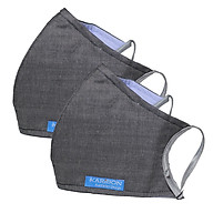 Combo 2 khẩu trang Karibon Cotton 8 lớp lọc bụi mịn