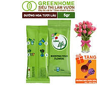 Dưỡng Hoa Tươi Lâu Greenhome, Longlife, Phân Bón Cho Hoa Cắt Cành, Gói 5gr, Lâu Tàn, Nở Bông To, Không Bị Hôi Nước