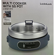 Nồi Điện Đa Năng LocknLock Multi Cooker With SS Pot 220-240V, 50/60Hz, 1300-1500W, 4L EJP542NVY – Màu navy - Hàng Chính Hãng