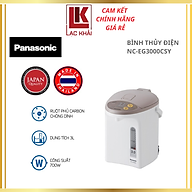 Bình Thủy Điện Panasonic NC-EG3000CSY - Xuất xứ Thái Lan - Dung tích 3L - Công suất 700W - Ruột bình phủ carbon hạt nổi - Chức năng hẹn giờ và tẩy cặn - Bảo Hành 12 Tháng - Hàng Chính Hãng