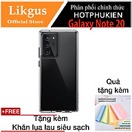 Ốp lưng chống sốc trong suốt siêu mỏng cho Samsung Galaxy Note 20 hiệu Likgus Crashproof giúp chống chịu mọi va đập - hàng nhập khẩu