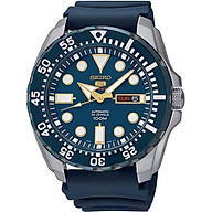 Seiko Men s Diver Automatic SRP605K2 Blue Rubber Automatic Fashion Watch thumbnail