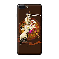 Ốp in cho iPhone 8 Plus Hạc Trắng Đen - Hàng chính hãng