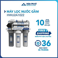 Máy lọc nước RO để gầm chân quỳ 10 lõi Hòa Phát HWU2A1022 - Bảo Hành 36 Tháng - Hàng Chính Hãng