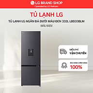 Tủ lạnh LG ngăn đá dưới màu đen 360L LBD33BLM - Hàng Chính Hãng