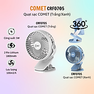 Quạt sạc mini | Quạt tích điện | Quạt kẹp nôi, xe đẩy thương hiệu Comet CRF0705 - Hàng chính hãng - BH 12 tháng - 15 ngày đổi mới