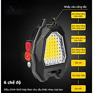 Đèn pin móc khóa đa năng mini 5in1, đèn led siêu sáng, pin sạc, có nam châm, còi cảnh báo - Hàng chính hãng