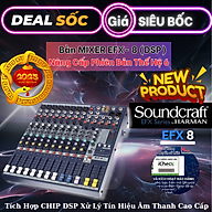Bàn Mixer Soundcraft EFX8 – Mixer số chuyên sử dụng cho âm thanh chuyên nghiệp, sân khấu, hội trường, sự kiện, phòng hát cao cấp – 10 kênh (8 mono, 2 stereo) - 32 chế độ effect – Hàng chính hãng