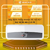 Máy tắm nóng gián tiếp 30 lít Ariston SL2 30 RS AG+ ion diệt khuẩn, chống giật - SL2 30 RS AG+ 2.5 FE 2500W - Hàng chính hãng (chỉ giao HCM)