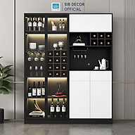 Tủ Gỗ Để Vang Trang Trí Phòng Khách, Phòng Bếp Dài 160cm Thương Hiệu SIB Decor TCK16