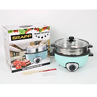 Nồi Lẩu Điện 2 Tầng Đa Năng SRAPP SP-EP33 3,5 lít - Màu Ngẫu Nhiên - Hàng Chính Hãng