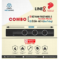 COMBO [ 1 Thanh Ray Dẫn Điện Line8 Model S (600mm/Tiêu Chuẩn/Màu Đen) & 3 Ổ Cắm MLT-1 (Đen/Trắng)]