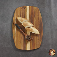 Thớt gỗ Teak Chef Studio cao cấp hình oval, dùng cho cắt thái và trang trí thumbnail
