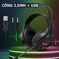 Tai nghe chụp tai gaming AK3 có mic thoại chuyên ngiệp âm sống động và đèn led 7 màu tuyệt đẹp thumbnail
