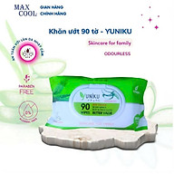 Combo 6 Gói Khăn Ướt Yuniku 90 Tờ Không Hương ( 90 Tờ x 6 )