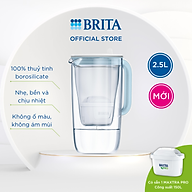 Bình lọc nước BRITA thủy tinh Glass Jug One (có sẵn 1 lõi Maxtra Pro)