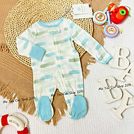 Body Ngủ Liền Vớ Kiểu Dây Kéo Hàng VNXK Cloud Island Chất Cotton Mềm Mịn, Thấm Hút Mồ Hôi Cho Bé Từ 2-9kg