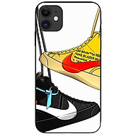 Ốp lưng dành cho Iphone 12 Mini mẫu Đôi Giày Kem Đen