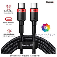 Cáp Sạc Baseus 100W Type-C to Type-C - Hàng Chính Hãng