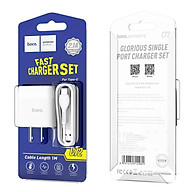 Bộ sạc nhanh 1 cổng USB Type C 2.1A Hoco C72- HÀNG CHÍNH HÃNG