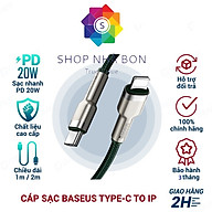 Cáp sạc nhanh PD20W truyền dữ liệu Baseus Metal Data Type-C sang iPhone ( 2 size ) - Hàng chính hãng