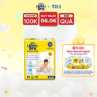 Tã dán em bé Siêu khô thoáng gói Jumbo Unidry G6X size M-46 miếng
