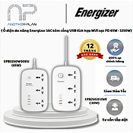 Ổ điện đa năng Energizer 3AC  kèm cổng USB tích hợp Wifi sạc PD 65W chịu tải 3250W