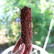 Bó lá xô thơm huyết rồng Dragon's blood sage Smudge stick