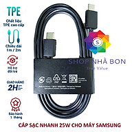 Cáp sạc nhanh C to C 25w dùng cho Samsung Galaxy S21, Folder 3- hàng Chính Hãng