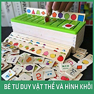 Đồ Chơi Thông Minh-Bộ Thả Hình Tư Duy Montessori Bằng Gỗ (SP001599 )