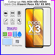 Kính Cường Lực Viền Mỏng Dành Cho Xiaomi Poco X3 / X3 NFC KHÔNG LẤN MÀN- Hàng Chính Hãng