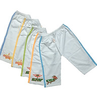 Combo 5 quần trẻ em dài trắng thể thao viền màu SUSU-QTTTVM , cotton 100% mềm, mịn, đẹp thumbnail