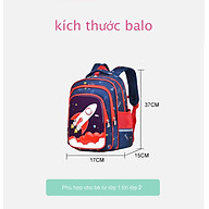 Balo học sinh cấp 1 cặp sách trẻ em đi học tiểu học lớp 1 lớp 2 cho bé trai gái Bibobaby 1413