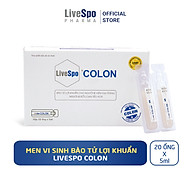 Men vi sinh LiveSpo Colon 60 tỷ bào tử lợi khuẩn cho người viêm đại tràng, táo bón tiêu chảy thường xuyên 20 ống x 5ml thumbnail