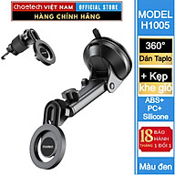 Bộ giá đỡ điện thoại hít nam cham 2in 1 Choetech H01005 dán taplo hoặc kẹp khe gió xoay 360 độ (Hàng chính hãng)