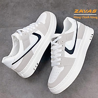 Giày thể thao nam sneaker ZAVAS chính hãng màu trắng đế cao su may êm nhẹ S409 thumbnail