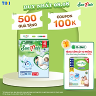 Tã dán người lớn Sunmate XA2 mới size M-32+4 miếng tặng kèm khăn ướt
