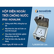 Ổ cắm điện ngoài trời chống nước IP66 Novalink NV-OW26 nhập khẩu chính hãng | Chuẩn IP66, 1 ổ cắm 3 chấu 16A