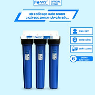Bộ 3 Cốc Lọc Nước 20inch Dùng Cho Căn Hộ Chung Cư - Hàng Chính Hãng Famy Model BC0320
