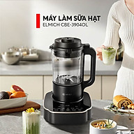 Máy làm sữa hạt Elmich CBE 3904 OL, công suất 800W, 7 chế độ nấu được thiết lập sẵn, lưỡi dao 3 tầng 8 cánh giúp xay nhuyễn - Hàng chính hãng