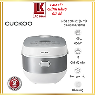 Nồi cơm điện tử 1.08L Cuckoo CR-0690F/SIWH - Màu trắng, Công suất 600W, 12 menu - Hàng chính hãng - Bảo hành 24 tháng