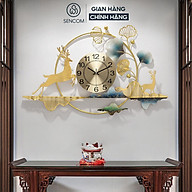 Đồng hồ treo tường nghệ thuật SENCOM thiết kế phong cách Bắc Âu decor thumbnail