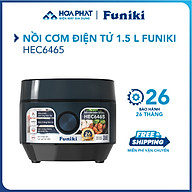 Nồi cơm điện tử 1.5 L Funiki HEC6465 - Công suất 800W - Bảo hành 26 tháng - Hàng chính hãng