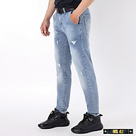 Quần jeans nam co dãn , quần bò nam kiểu trơn dáng vừa không bó sát thiết kế trẻ trung đơn điệu phá cách TD55 thumbnail
