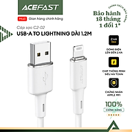 Cáp Acefast USB-A to Light.ning MFI (1.2m) - C2-02 Hàng chính hãng Acefast