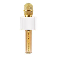 Micro karaoke không dây bluetooth kiêm loa nghe nhạc  3 trong 1 PF72 Gold - Hàng Chính Hãng