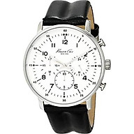 Kenneth Cole New York Men s KC1568 Iconic Chronograph Black Leather Strap thumbnail