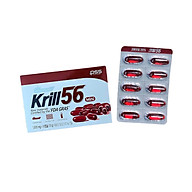 Dầu nhuyễn thể Krill 56 mini cao cấp hòa tan dầu mỡ - hộp 10 viên 1000mg thumbnail