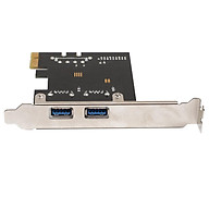 PCI-E Express Expansion Card USB 3.0 Desktop 2 Port Adapter For Windows PC thumbnail