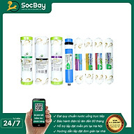 Combo 8 lõi lọc nước dùng cho các dòng máy RO, Nano Geyser, Kangaroo, Karofi... - Hàng Chính Hãng